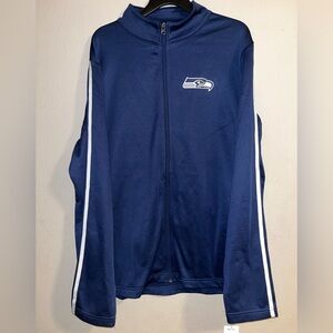 SOLD Seattle Seahawks Apparel Navy Zip-up Jacket